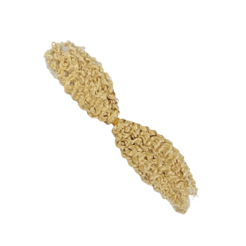 Double-ended Human Braiding Hair - #613 Burmese Curly Hair