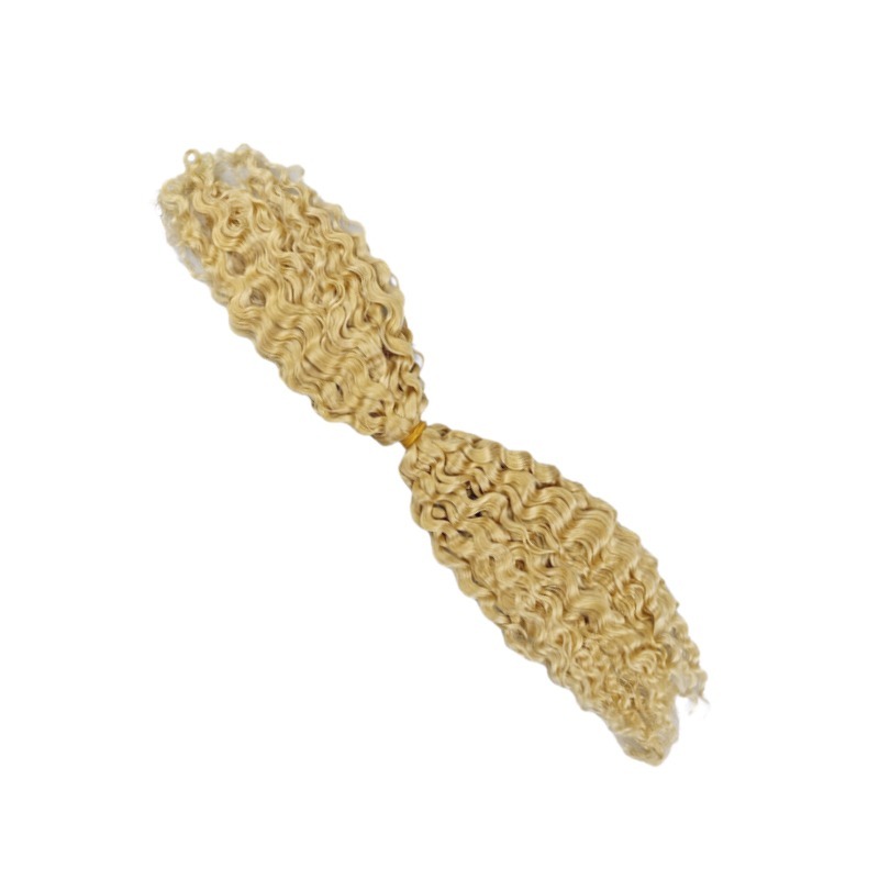 Double-ended Human Braiding Hair - #613 Burmese Curly Hair