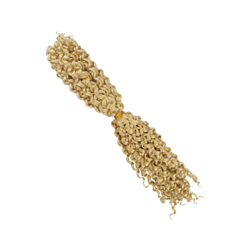 Double-ended Human Braiding Hair - #613 Deep Curly Hair