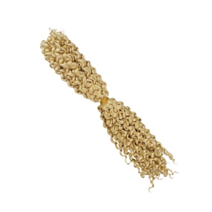 Double-ended Human Braiding Hair - #613 Deep Curly Hair