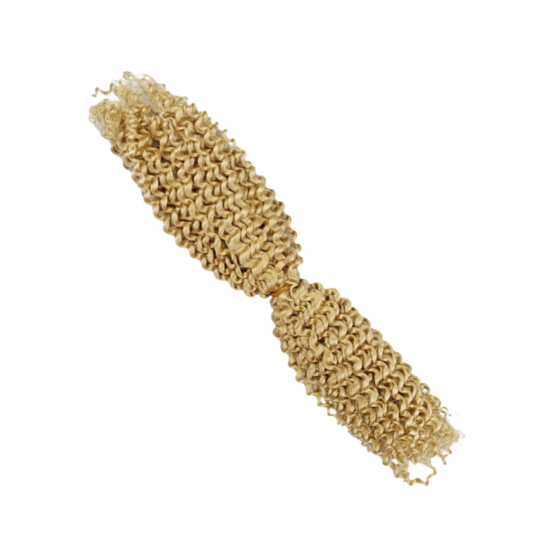 Double-ended Human Braiding Hair - #613 Kinky Curly Hair