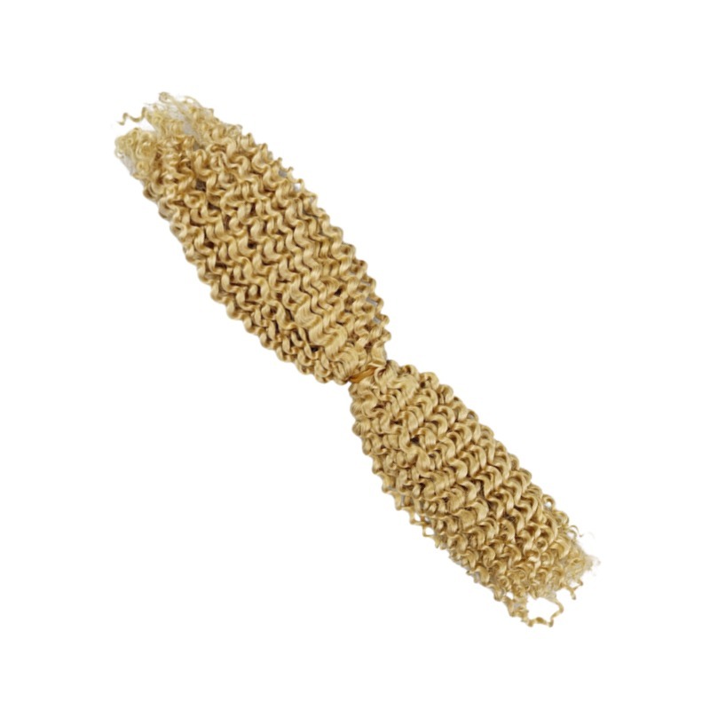 Double-ended Human Braiding Hair - #613 Kinky Curly Hair