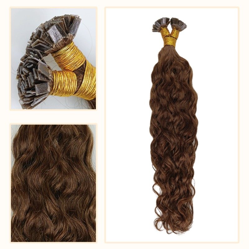 K-Tip Hair Extensions - #4 Water Wave Human Hair