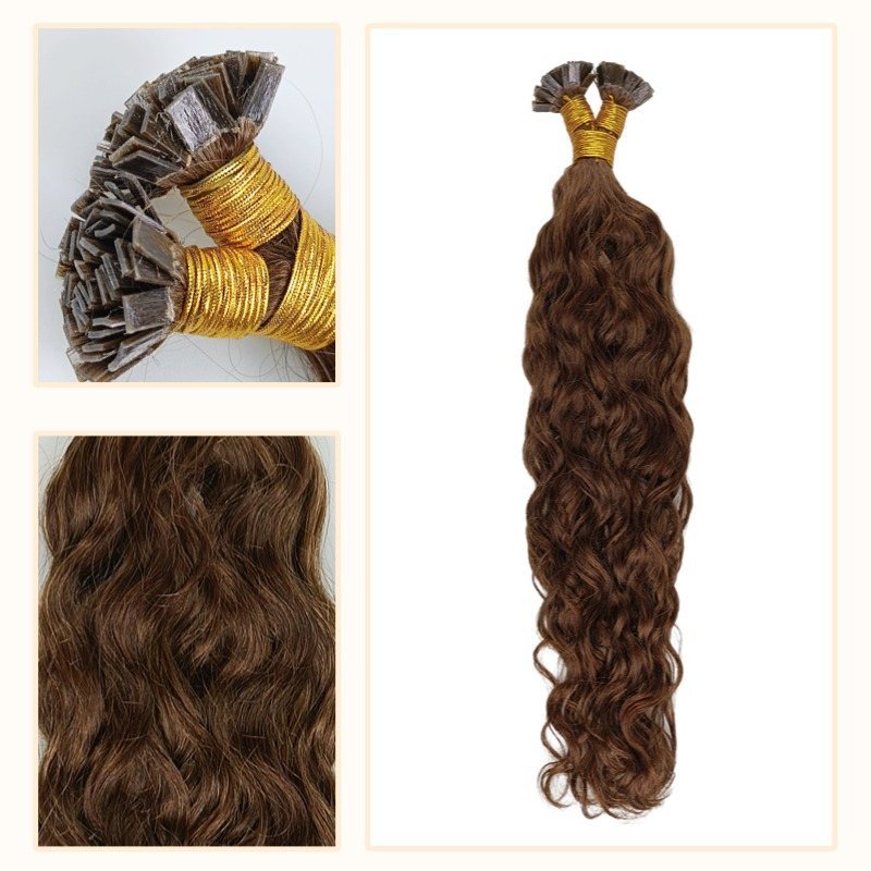 K-Tip Hair Extensions - #4 Water Wave Human Hair