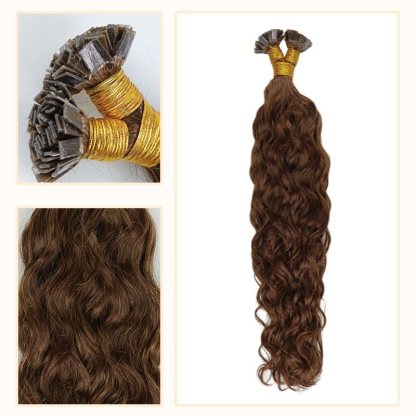 K-Tip Hair Extensions - #4 Water Wave Human Hair