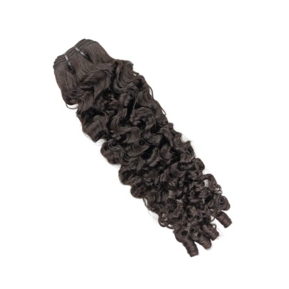 Sew In Hair Extensions - #1B French Curly Human Hair Bundles