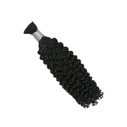 Jerry Curly Bulk Human Hair - #1 Braiding Hair