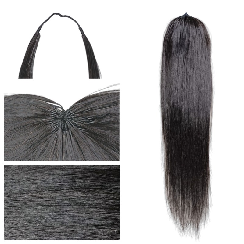 Crochet Braids - #1B Straight Human Crochet Hair