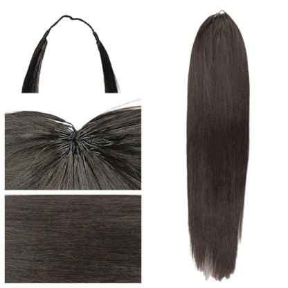 Crochet Braids - #1B Straight Human Crochet Hair