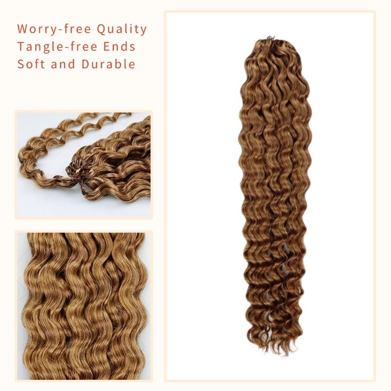Crochet Braids - #30 Deep Wave Human Crochet Hair