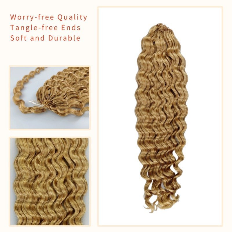 Crochet Braids - #27 Deep Wave Human Crochet Hair
