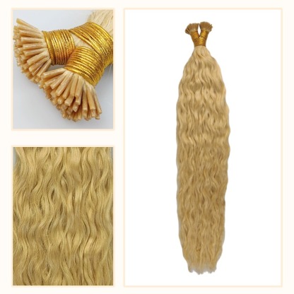 I-Tip Hair Extensions - #613 Water Wave Human Hair