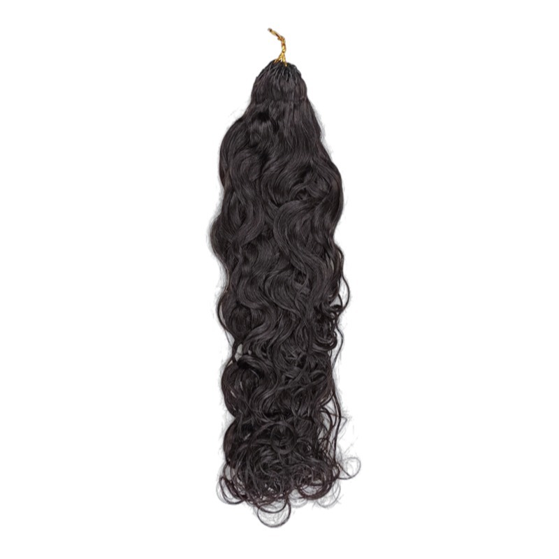 Crochet Braids - #1B Water Wave Human Crochet Hair