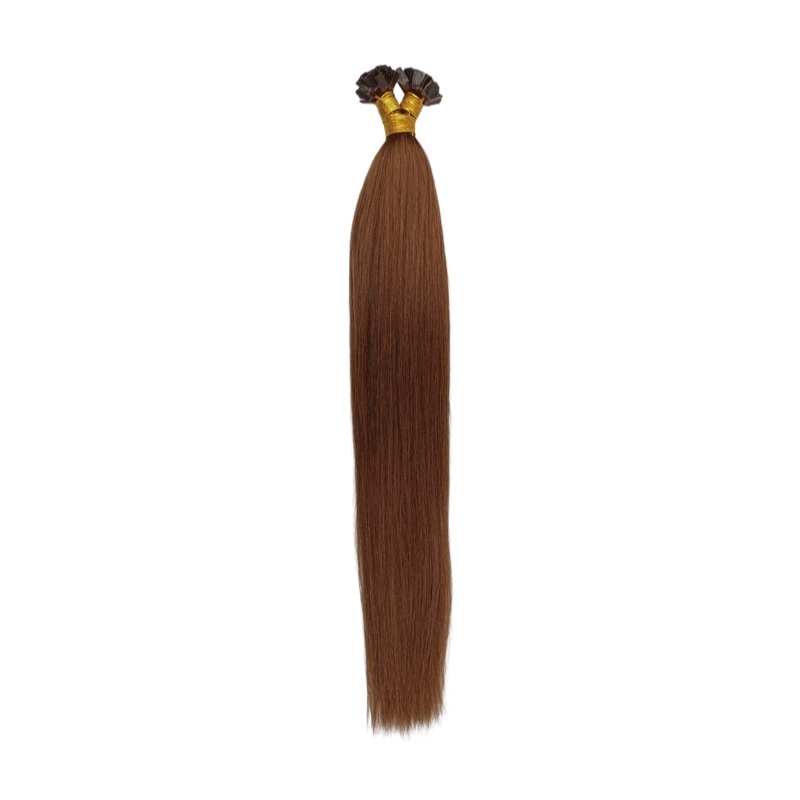 K-Tip Hair Extensions - #5 Yaki Straight Human Hair