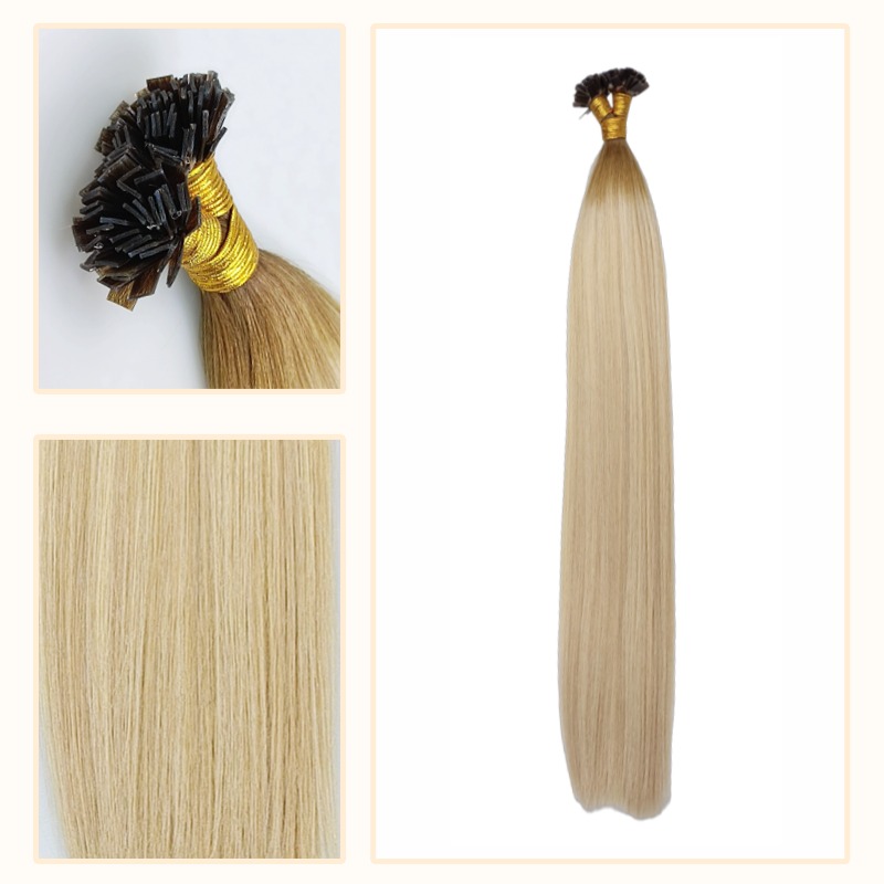 K-Tip Hair Extensions - #T4P18/60 Straight SDD Human Hair