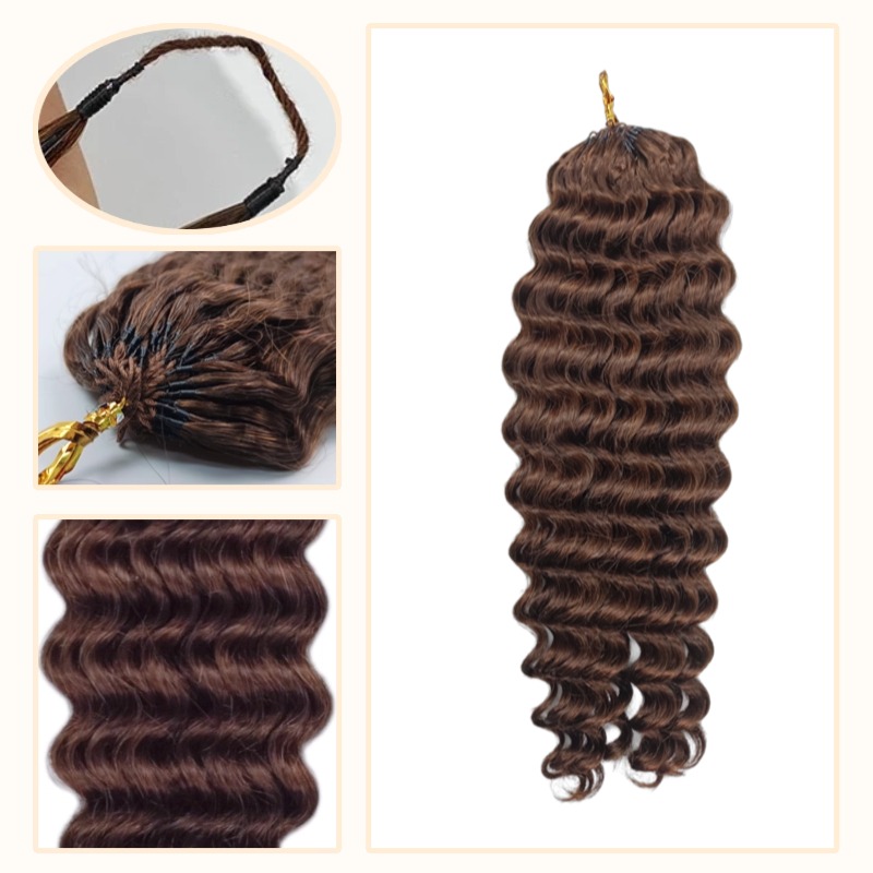 Crochet Braids - #2 Deep Wave Human Crochet Hair