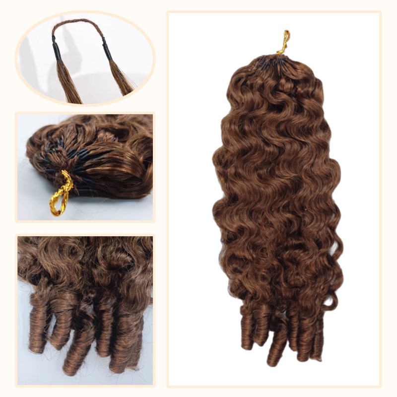 Crochet Braids - #4 French Curly Human Crochet Hair