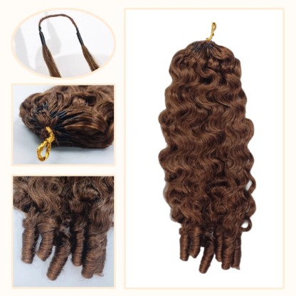 Crochet Braids - #4 French Curly Human Crochet Hair