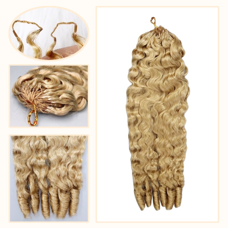 Crochet Braids - #27 French Curly Human Crochet Hair
