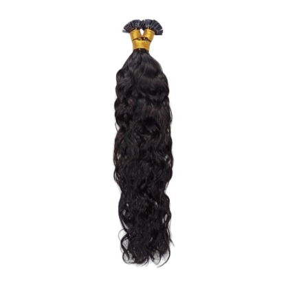K-Tip Hair Extensions - #1 Water Wave Human Hair
