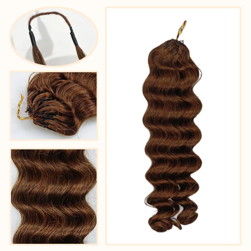 Crochet Braids - #4 Loose Deep Wave Human Crochet Hair