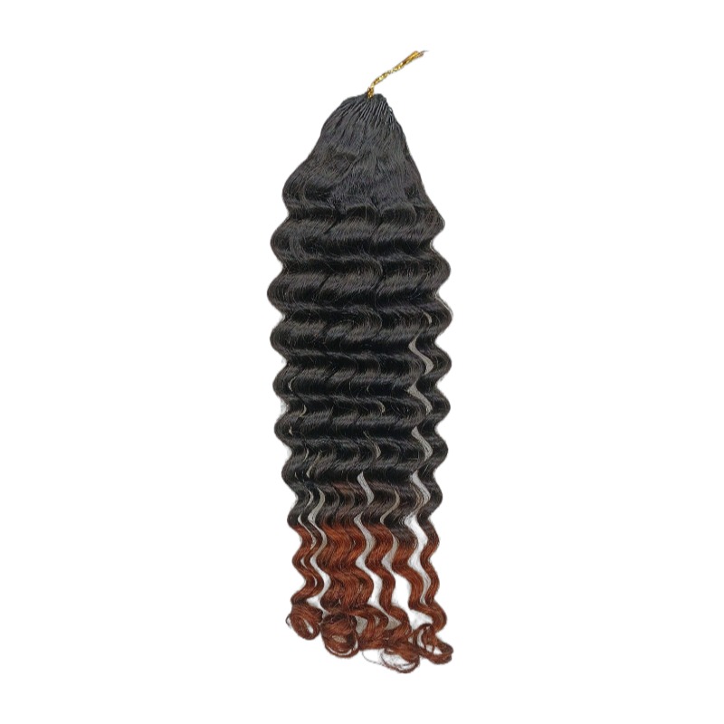 Crochet Braids - #1BT/30 Deep Wave Human Crochet Hair