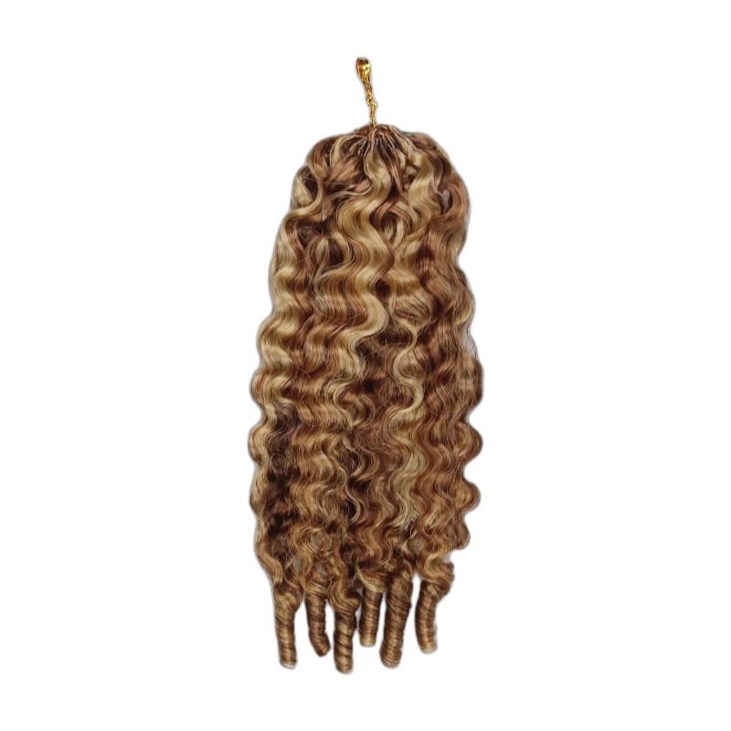 Crochet Braids - #4/27/30 French Curly Human Crochet Hair