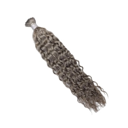 Bulk Human Hair - #Gray Water Wave Braiding Hair