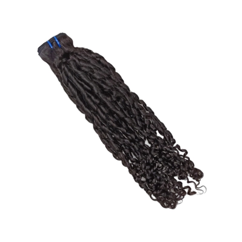 Sew In Hair Extensions - #1B Pissy Curly Human Hair Bundles