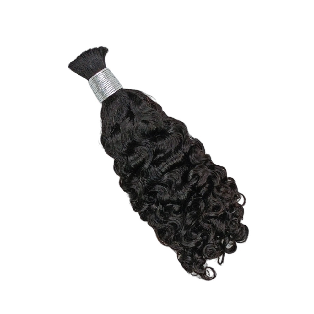 Bulk Human Hair - #1 Burmese Curly Braiding Hair