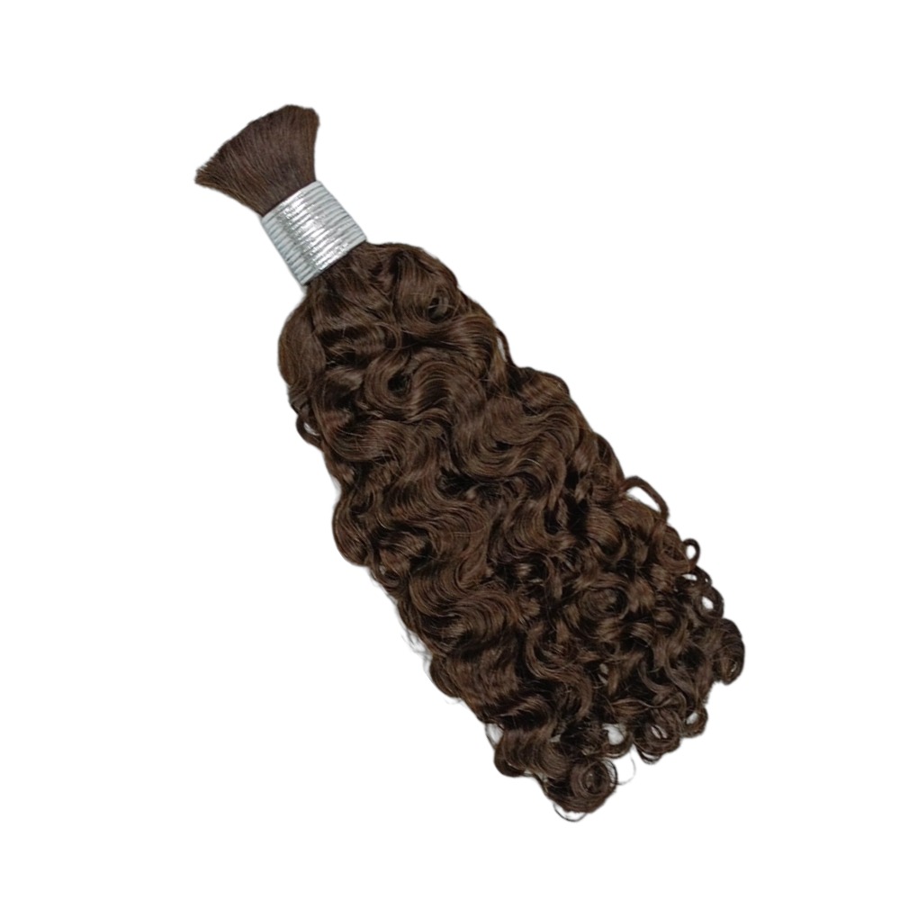 Bulk Human Hair - #2 Burmese Curly Braiding Hair
