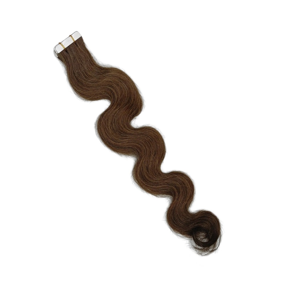 Tape In Hair Extensions - #4 Body Wave Human Hair