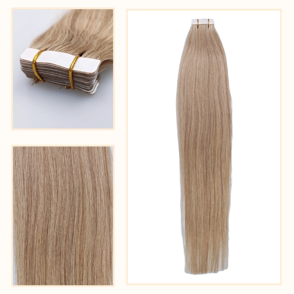 Tape In Hair Extensions - #6 Straight Human Hair