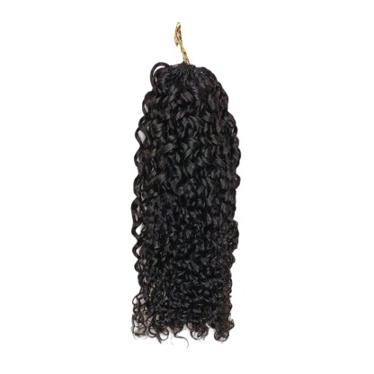 Crochet Braids - #1B Pixie Curly Human Crochet Hair