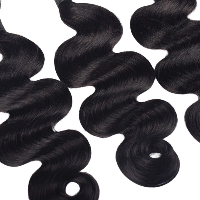 Body Wave Bulk Human Hair - #1B Black Hair Extensions