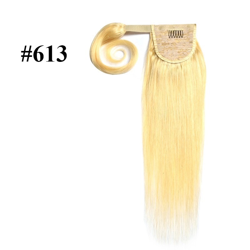 Ponytail Hair Extensions - #613 Human Hair