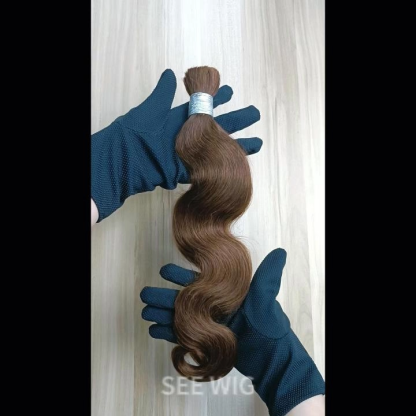 Bulk Human Hair - #4 Body Wave Braiding Hair