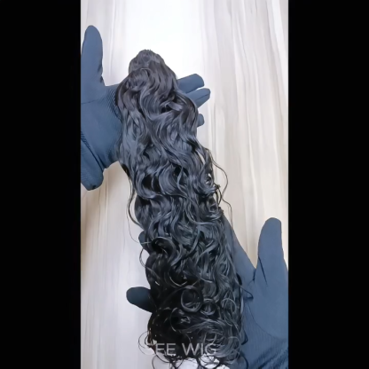 Crochet Braids - #1B Water Wave Human Crochet Hair