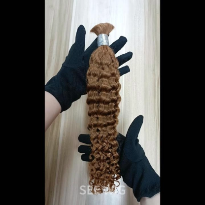 Bulk Human Hair - #30 Deep Curly Braiding Hair