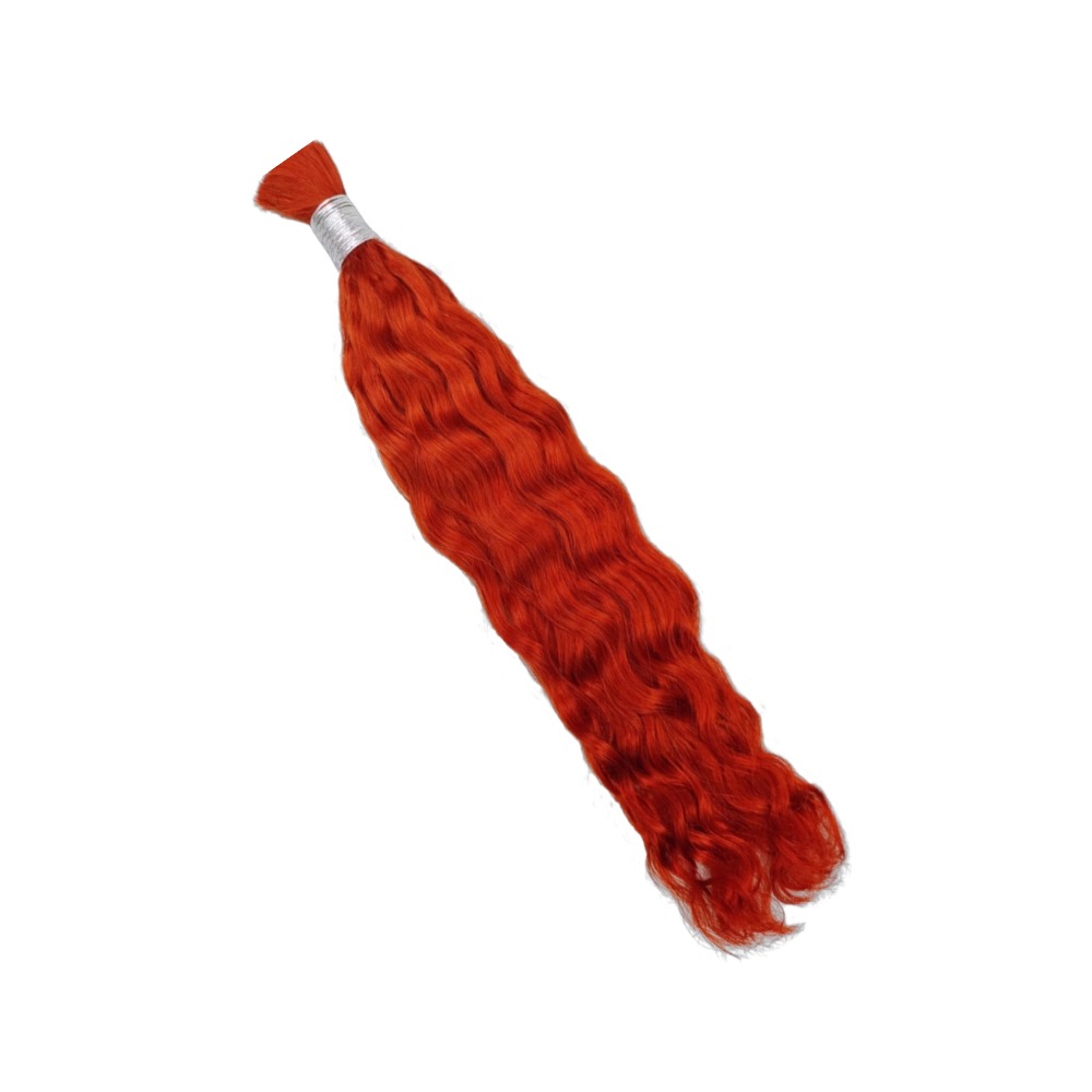 Bulk Human Hair - #350 Ginger Water Wave Braiding Hair
