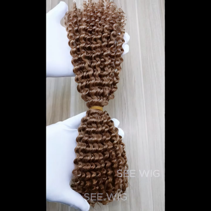 Double-ended Human Braiding Hair - #30 Kinky Curly Hair