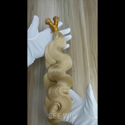 I-Tip Hair Extensions - #613 Body Wave Human Hair