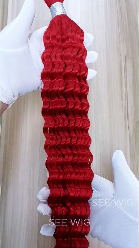 {"default":"Deep Wave Bulk Human Hair - #Red Braiding Hair"}
