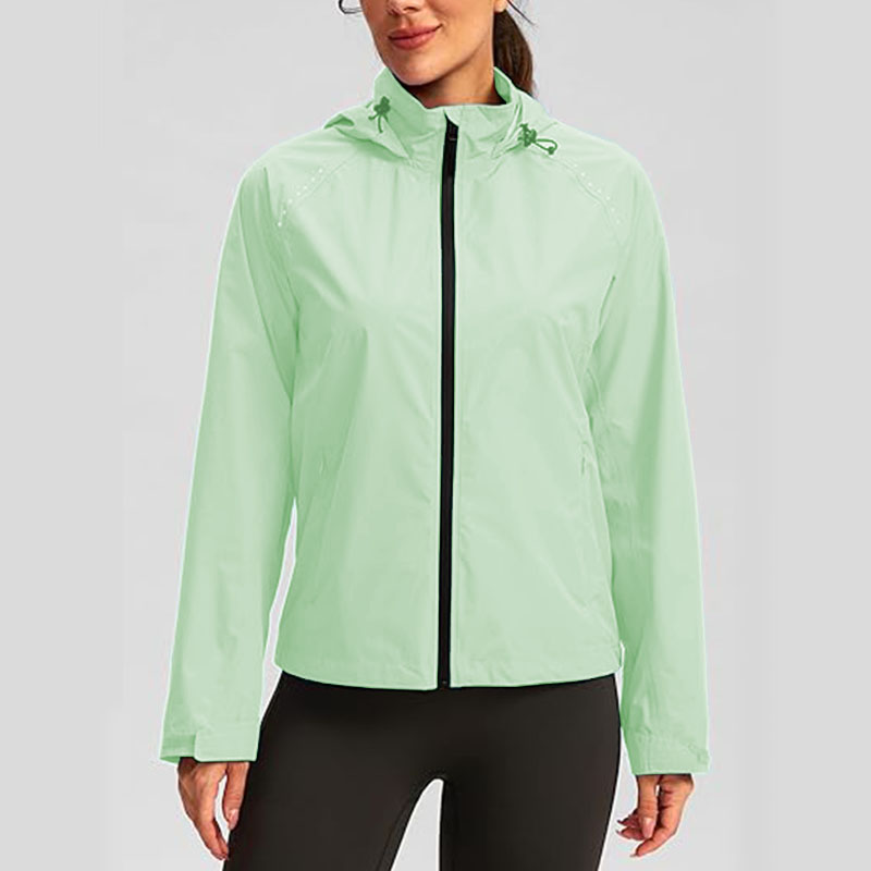 Women Lightweight Waterproof Rain Jackets Packable Outdoor Hooded Windbreaker