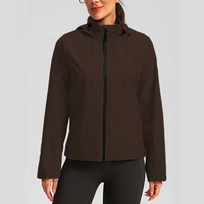 Women Basic Lightweight Long Sleeve Sweatshirt Solid Color Jacket With Pockets