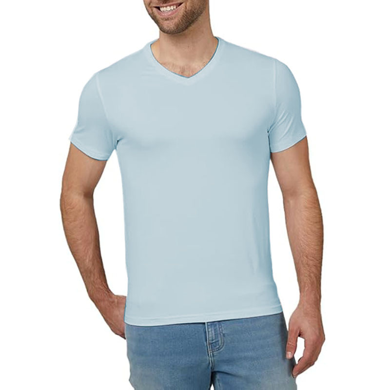 Short Sleeve Crew Neck Plain Novelty T Shirt for Men