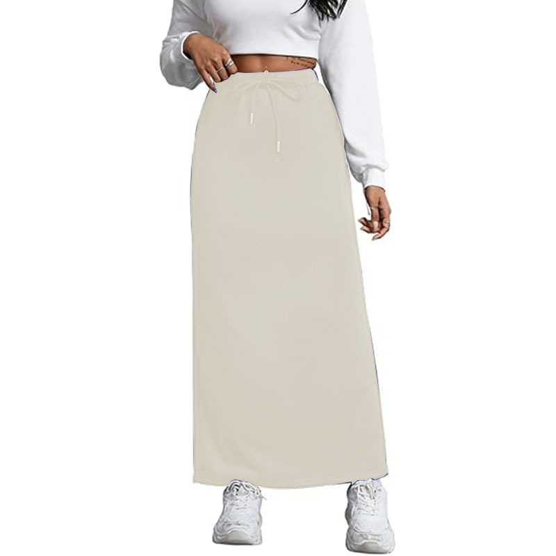 Womens High Elastic Waist Pleated Chiffon Skirt