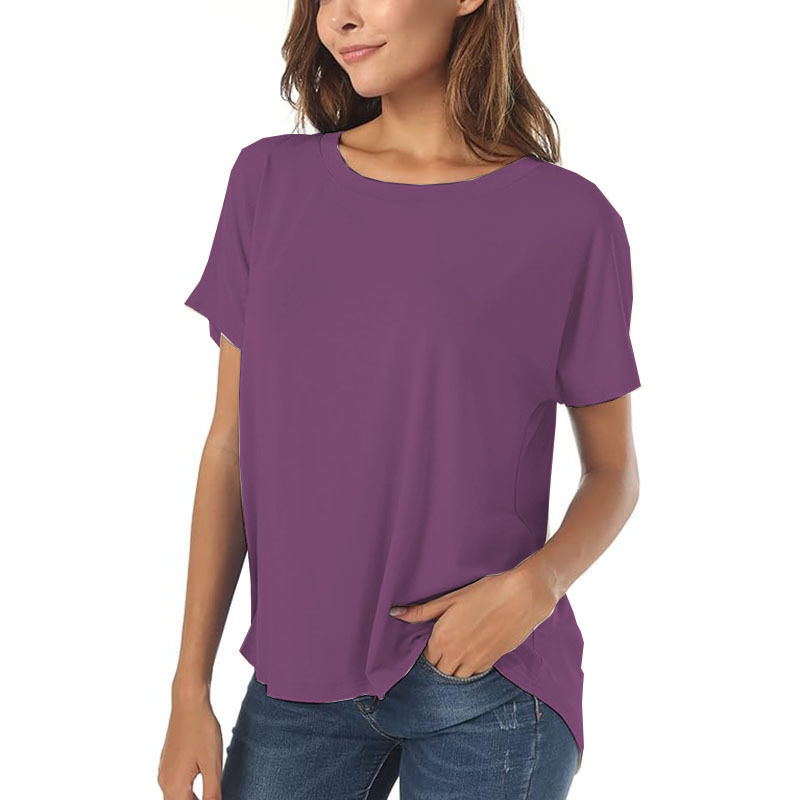 New Womens Basic Casual Summer Tops