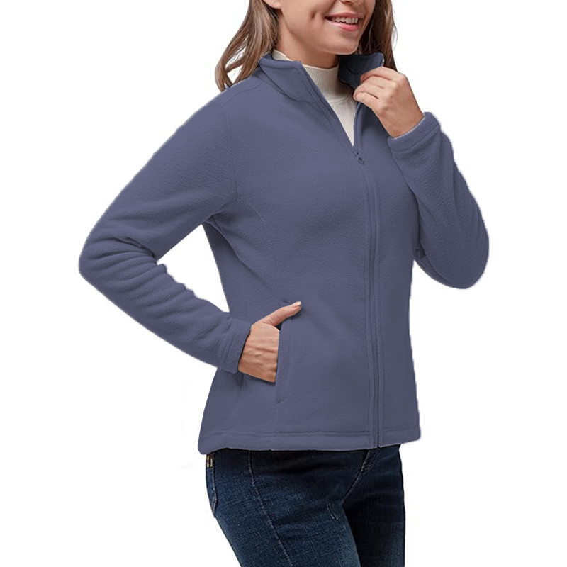 Jackets For Womans with Zip Front Stretch Fabric