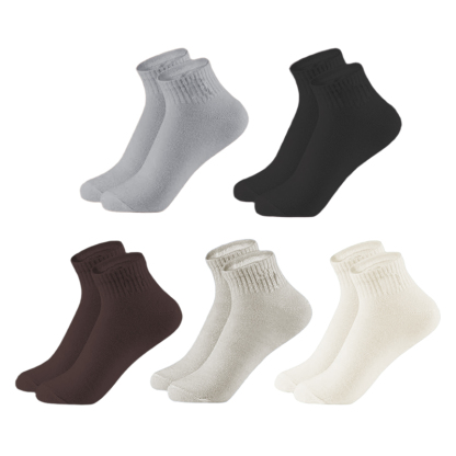 Women Little Crew Socks Cotton Socks 5 Pairs